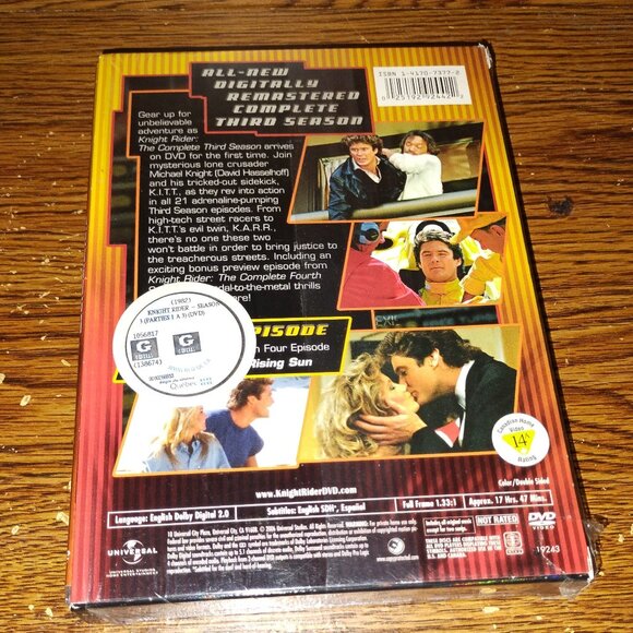 Knight Rider - Complete Third Season (DVD, 2006, 3 Double-Sided -Disc Set) - Picture 9 of 9